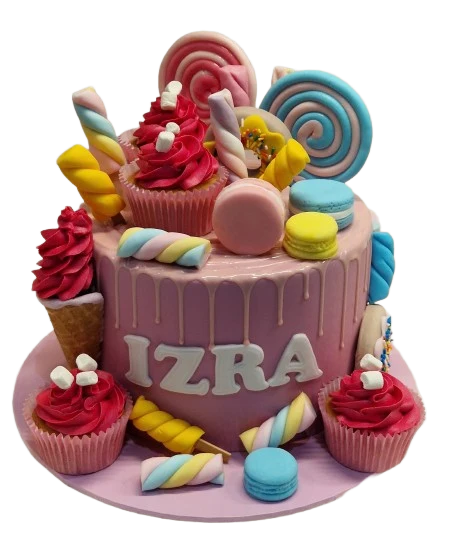 Candy Themed Birthday Cake CB-NC748