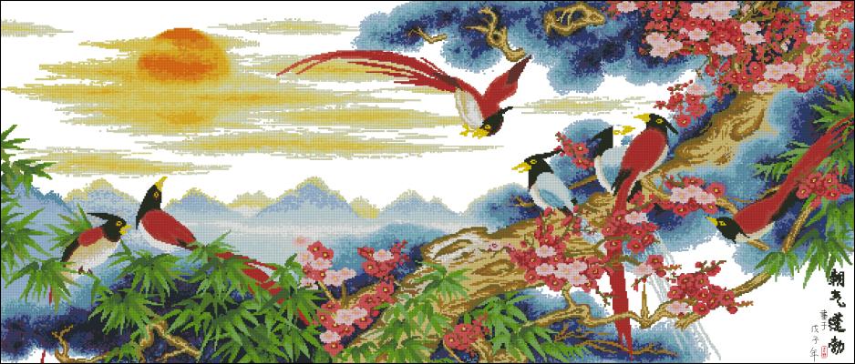 CMP 360089 Bright Sunrise With Birds
