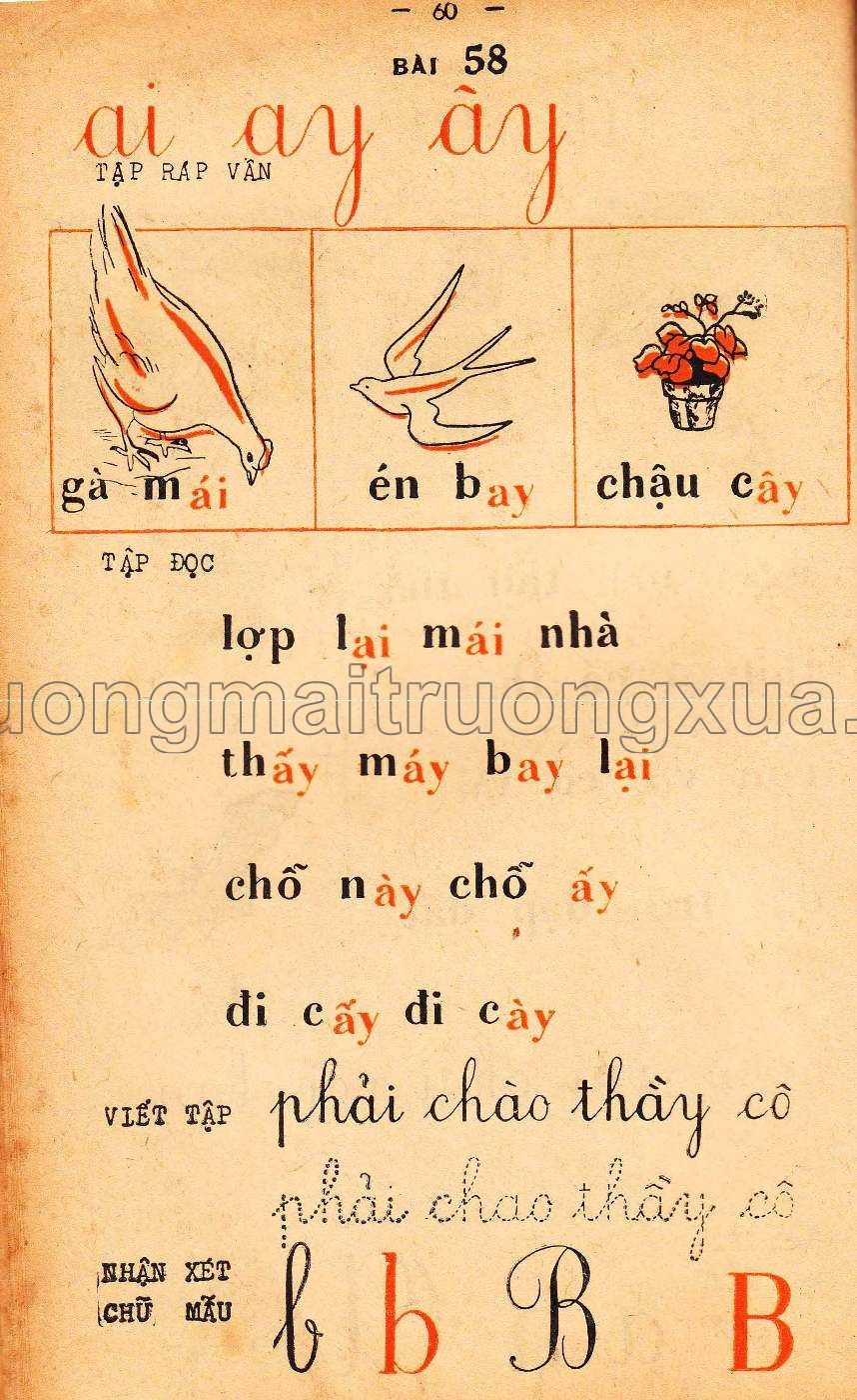 Vần Việt ngữ vỡ lòng (1968) - Trang 59