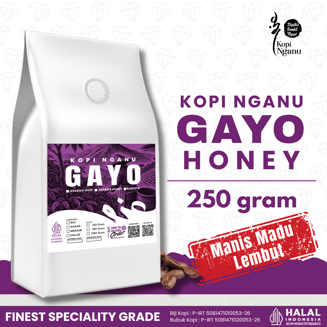 Kopi Arabika Gayo Honey kemasan Nganu — supplier kopi arabika Pekanbaru