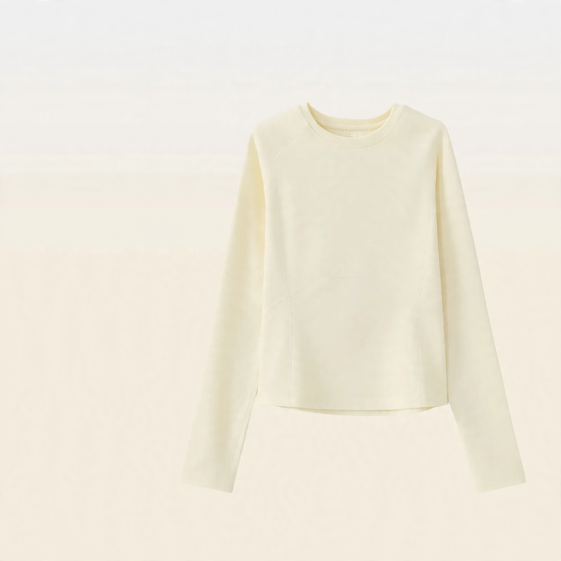 Merino Wool Thermoshirt, Long Sleeve, Round Neck