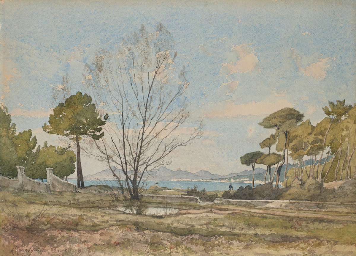 Vue du golfe de Juan les Pins près dAntibes