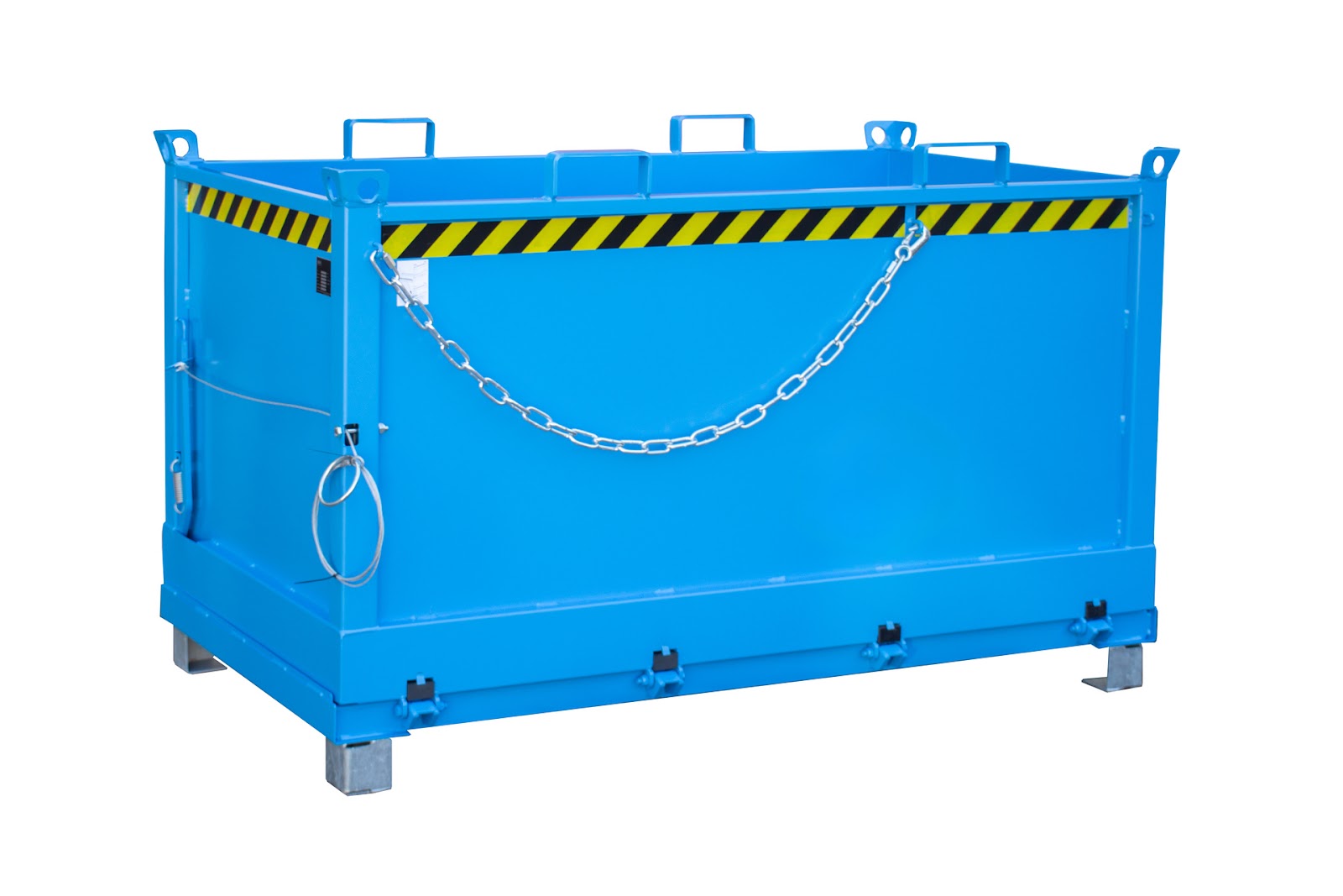 Bodemklepcontainer FB 1500, gelakt, Lichtblauw