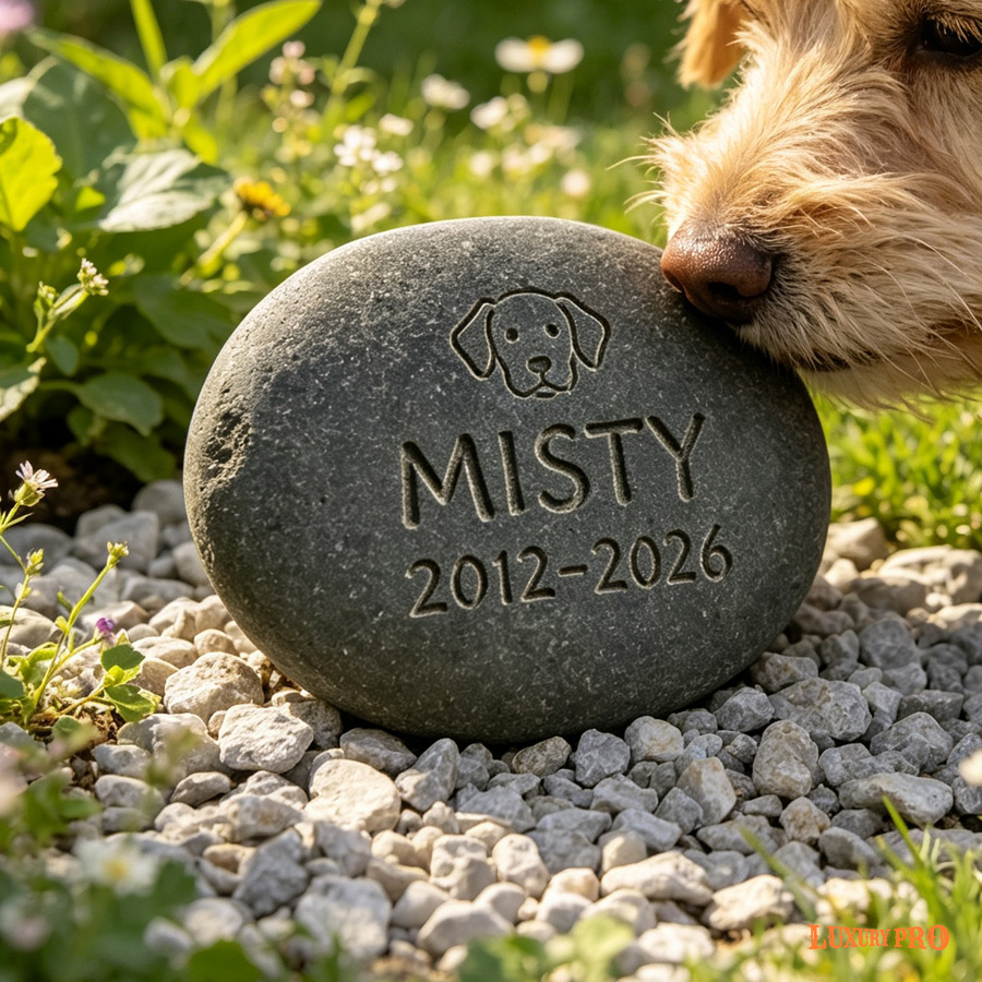 Pet Tombstone Memorial Stone - Engravable