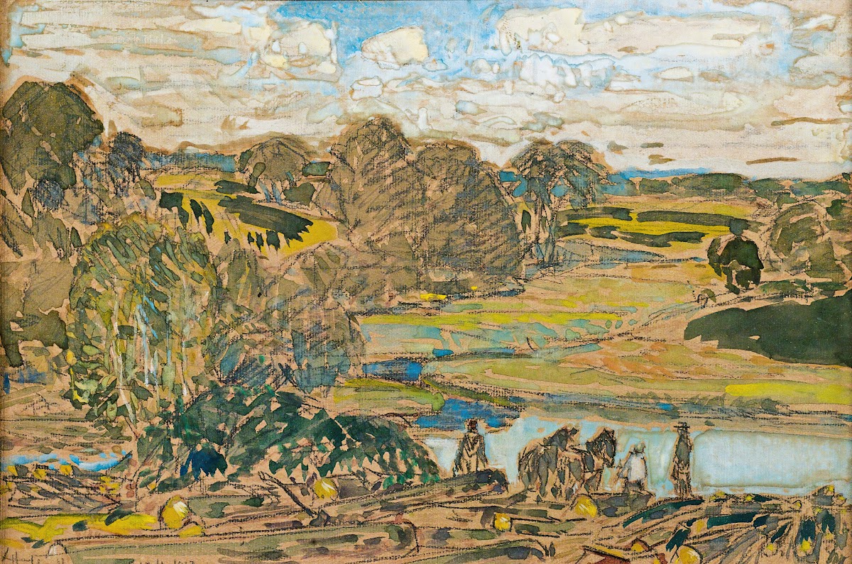 Extensive Landscape With River 1917