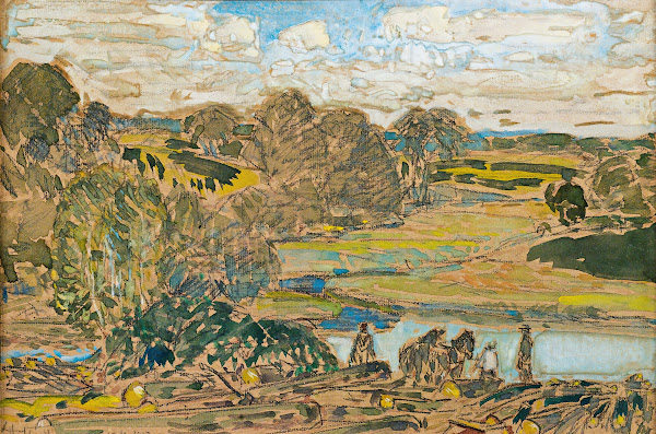 Extensive Landscape With River 1917