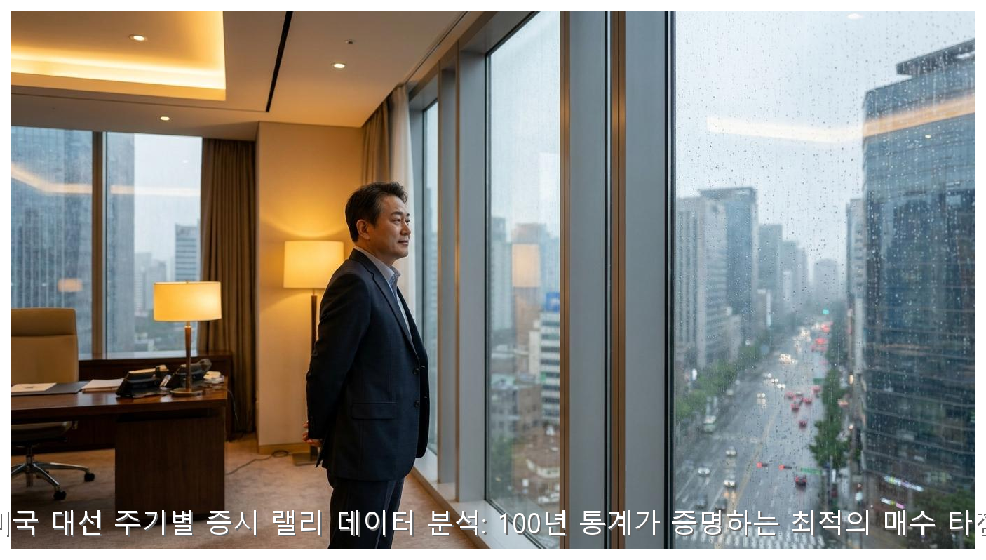 미국 대선 주기별 증시 랠리 데이터 분석: 100년 통계가 증명하는 최적의 매수 타점 핵심 안내 및 분석 인포그래픽 (2)