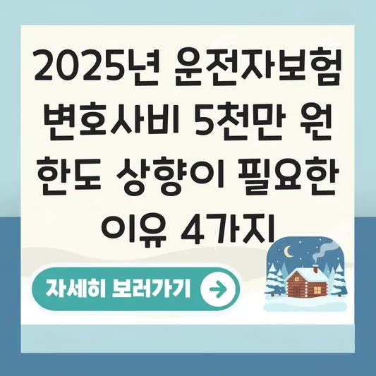 변호사 선임비용 5천만 원 한도 상향의 필요성 대표 이미지