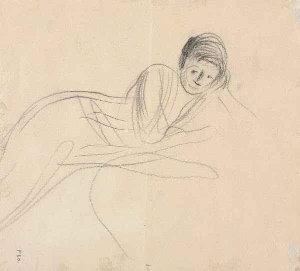 Reclining Woman verso 1915