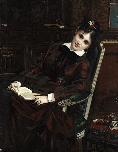 Young woman reading