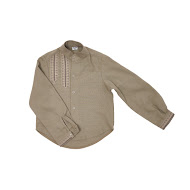 Shirt embroidered for boy Classic s98 khaki