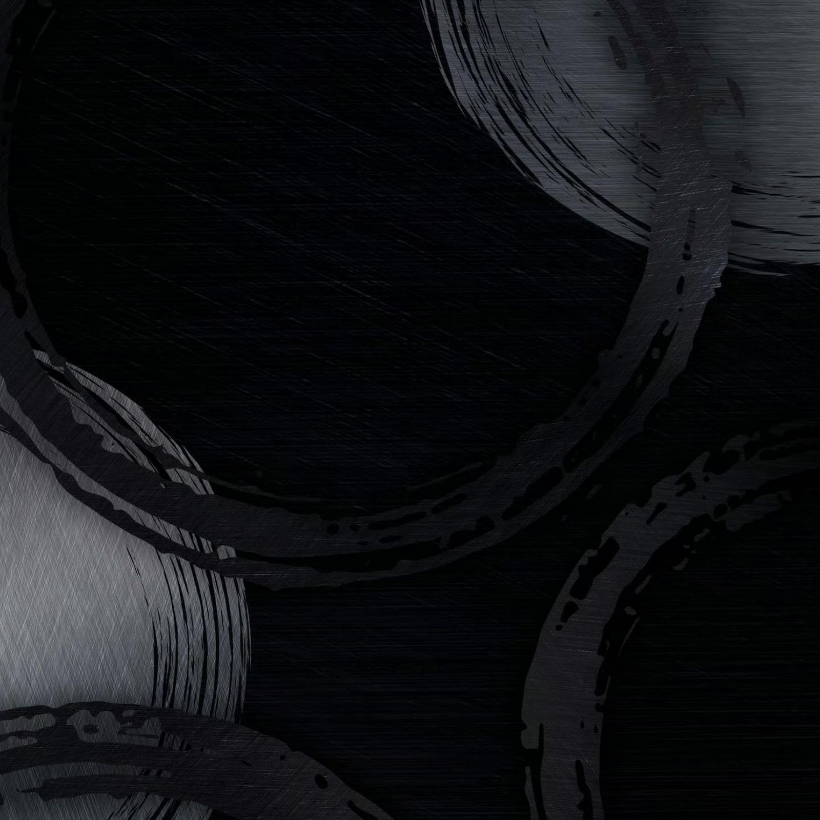 Download Abstract Art, Dark Minimalist, Brush Stroke Design, Enso Art 2K iPhone