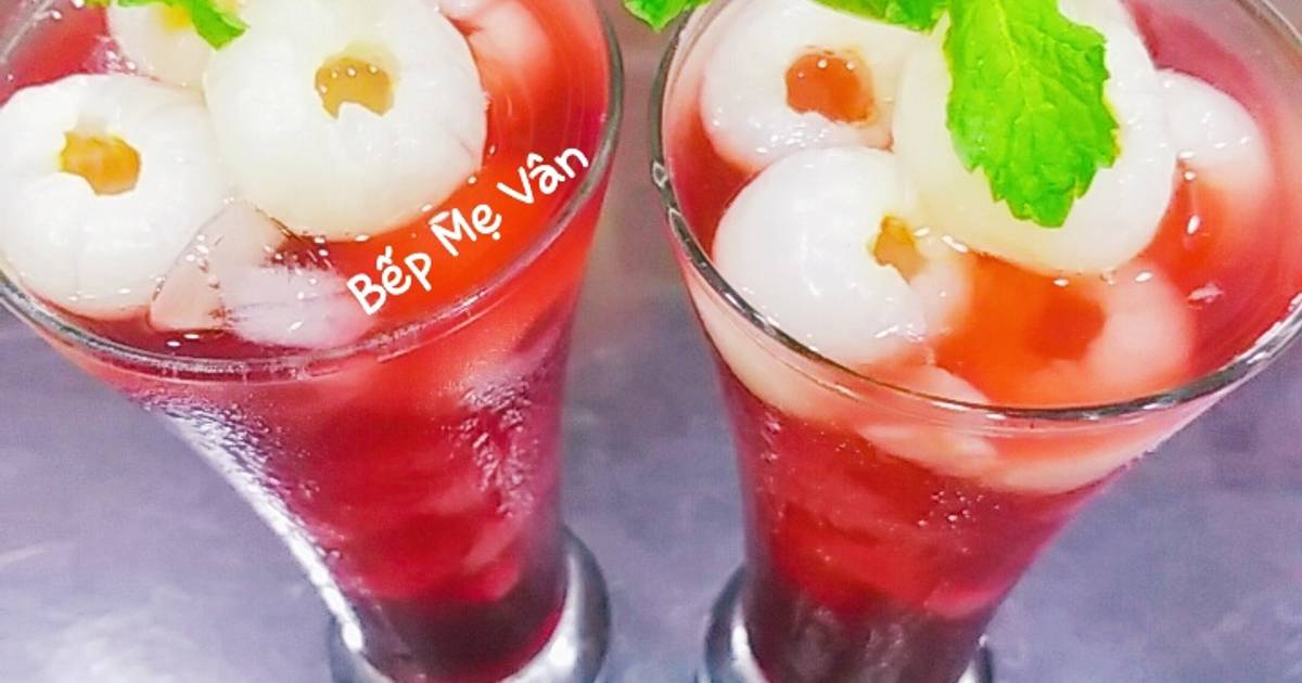 Trà vải việt quất và hoa atiso đỏ