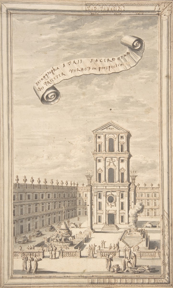 The Sacerdotal Atrium in Perspective late 17thearly 18th century ca 1730