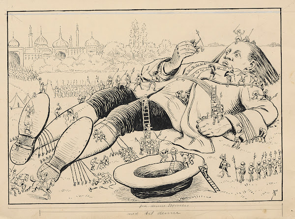 Gulliver has been captured by the Lilliputians 1921