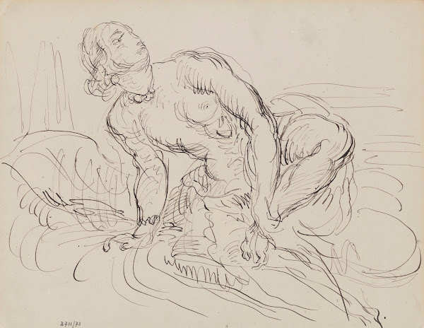 Study of a Woman Bathing