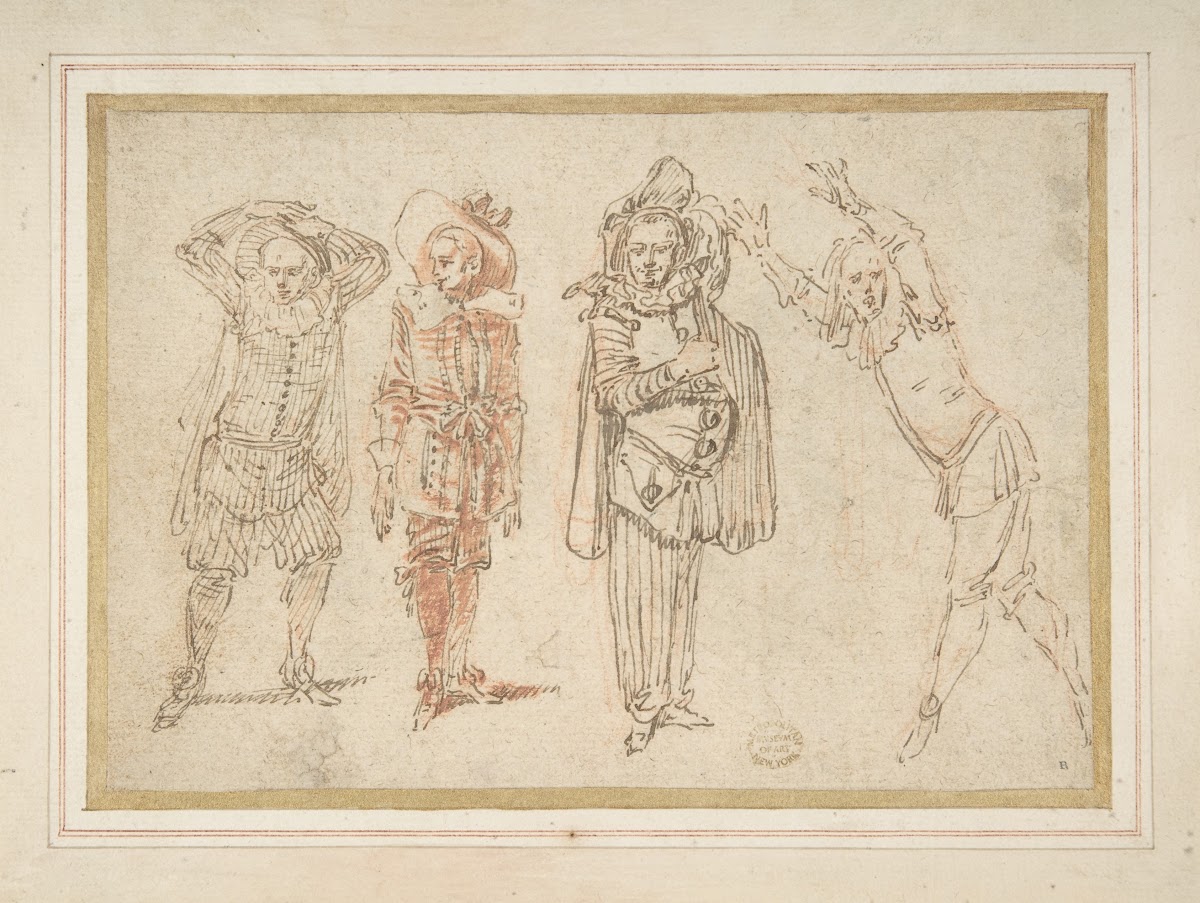 Figures in Theatrical Costumes