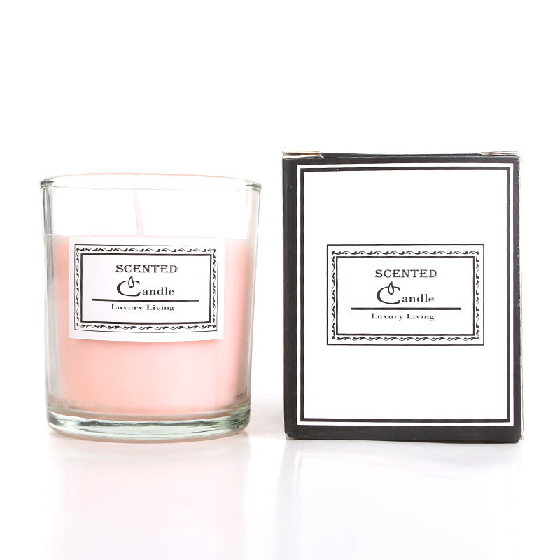 Soy wax scented candle, cylinder