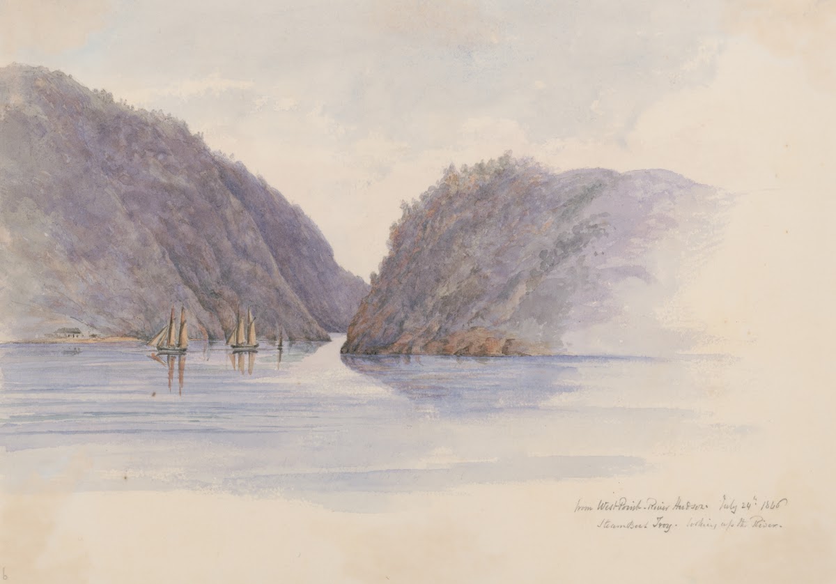 Looking up the Hudson from West Point US July 24th 1846 1846