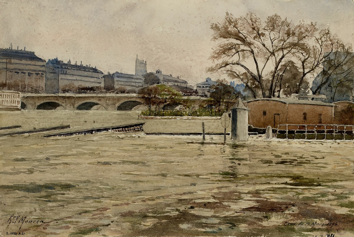 Crue de la Seine le 29 mars 1896 1896