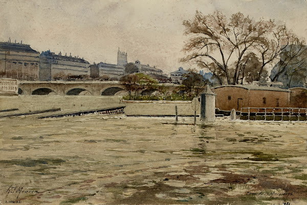 Crue de la Seine le 29 mars 1896 1896