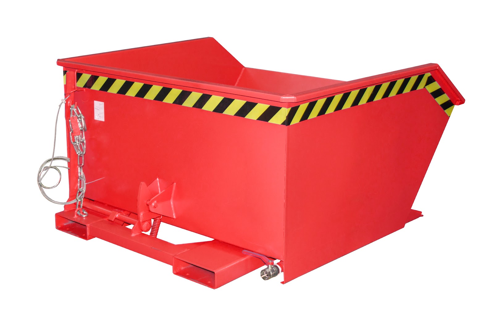 Spaander-kiepcontainer GU-E 750, gelakt, Vuurrood