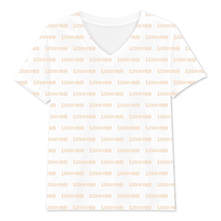 AOP MEG Kids V neck short sleeve T shirt