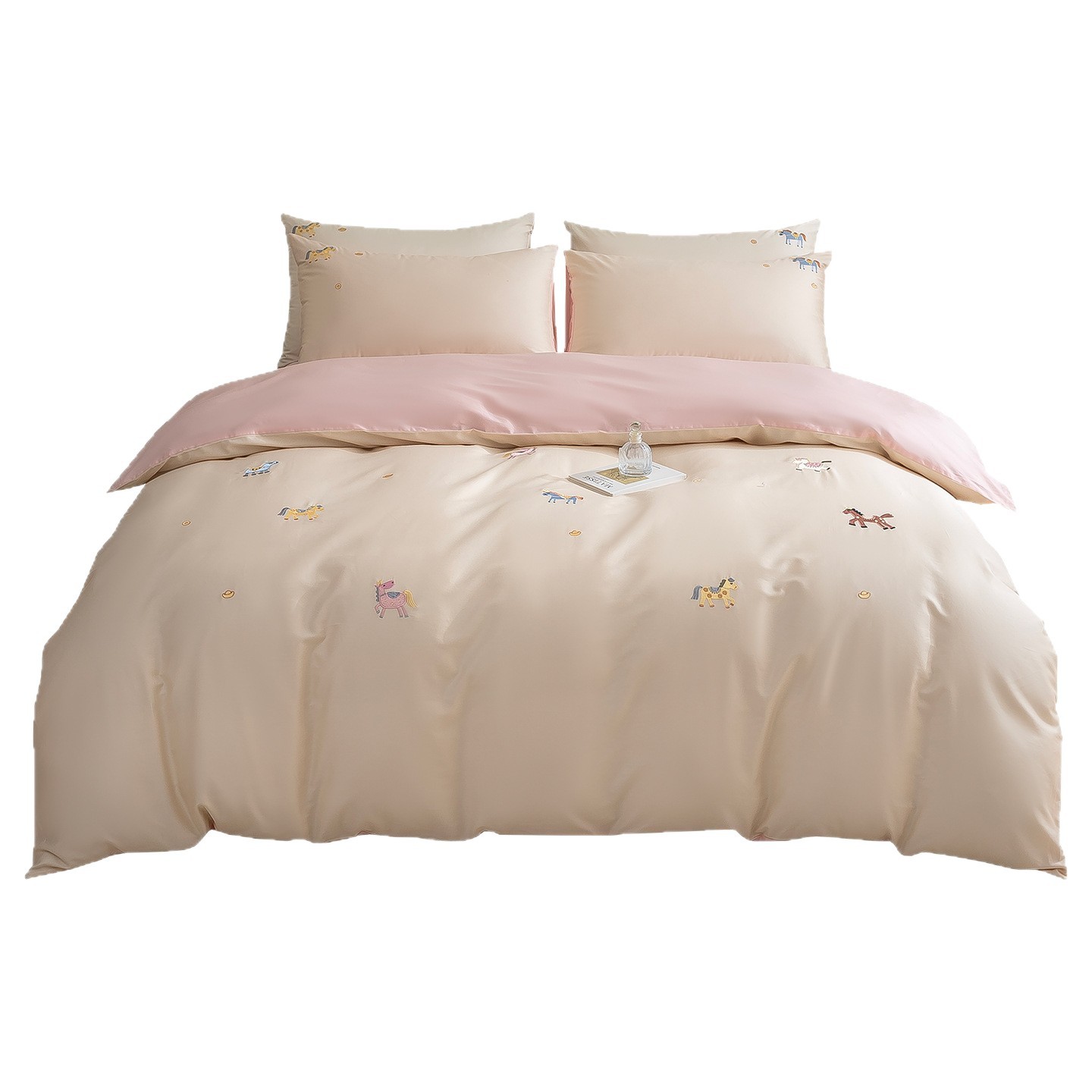Cotton bedding set with embroidery, Class A