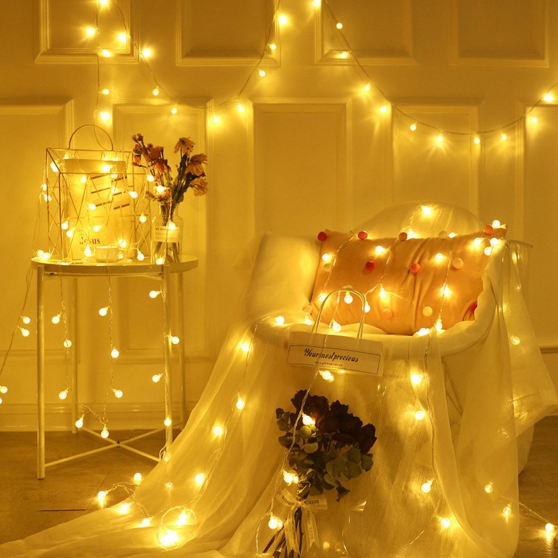 LED-Lichterkette mit Blasenball-Design
