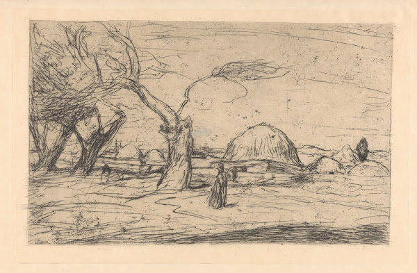 Oosters landschap met bebouwing 1877   1932