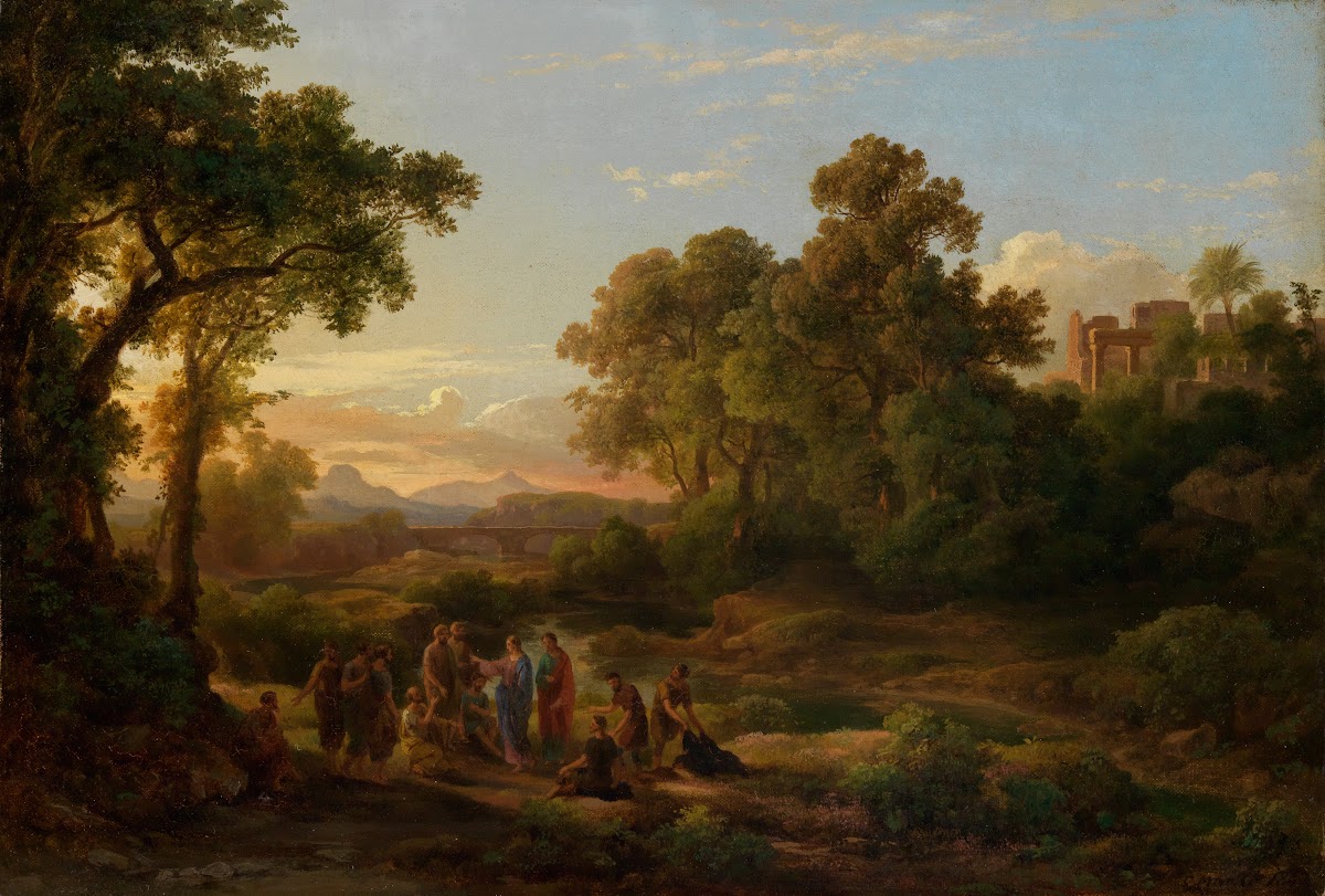 Ideallandschaft mit Christus und den Jüngern