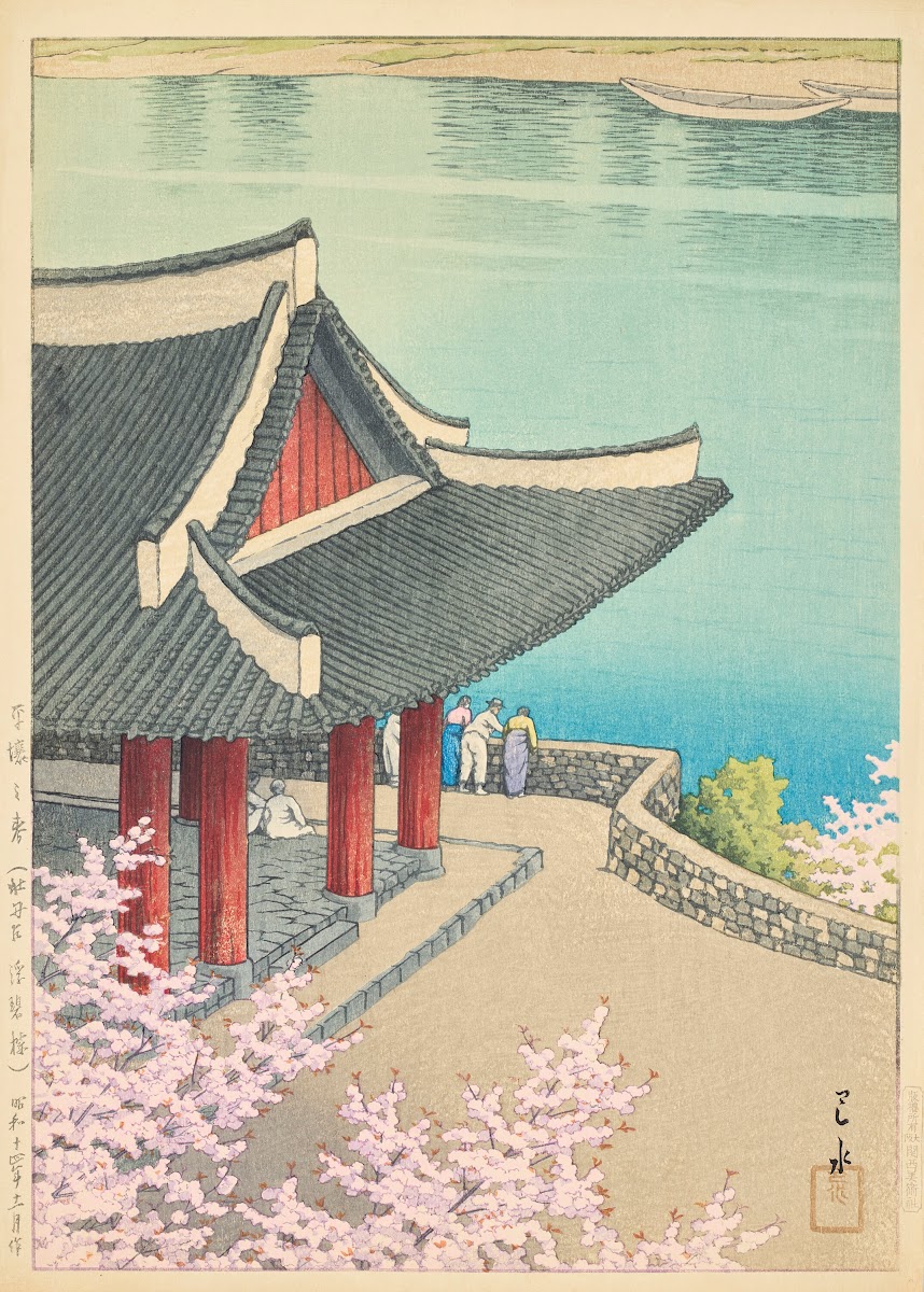 Heijo no haru Botandai Fusekiro Spring at Pubyong Pavilion Modan Viewpoint Pyong