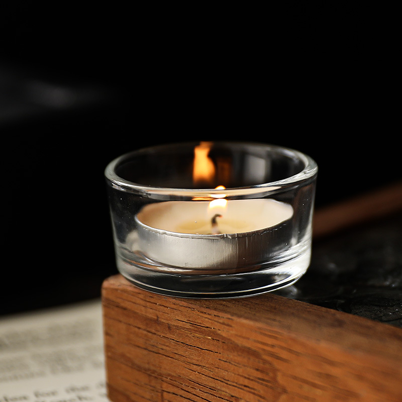 Glass tea light holder, fourfold