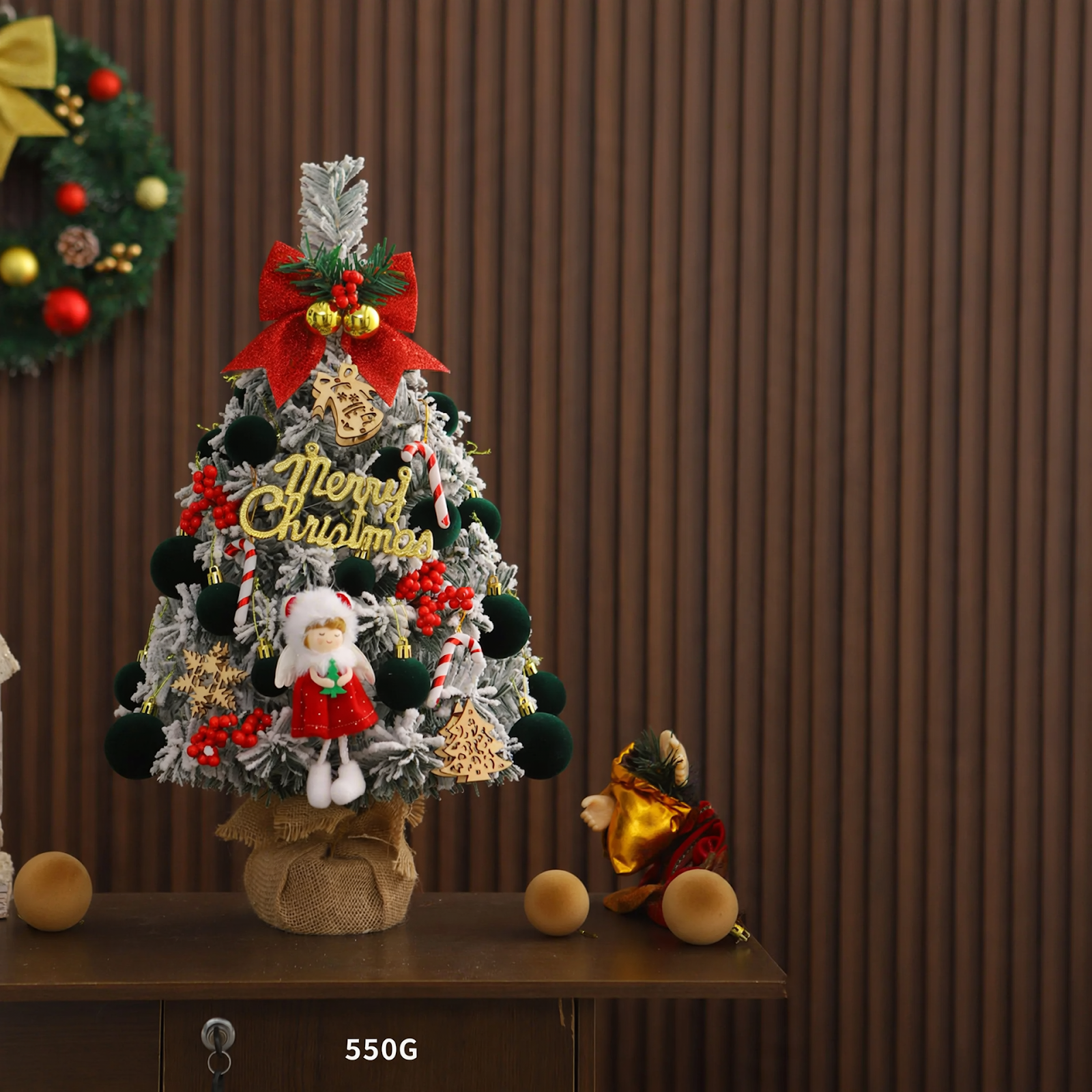 Mini-Weihnachtsbaum mit Beflockung, 45 cm oder 60 cm