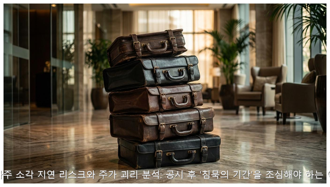 자사주 소각 지연 리스크와 주가 대응 전략 핵심 안내 및 분석 인포그래픽 (4)