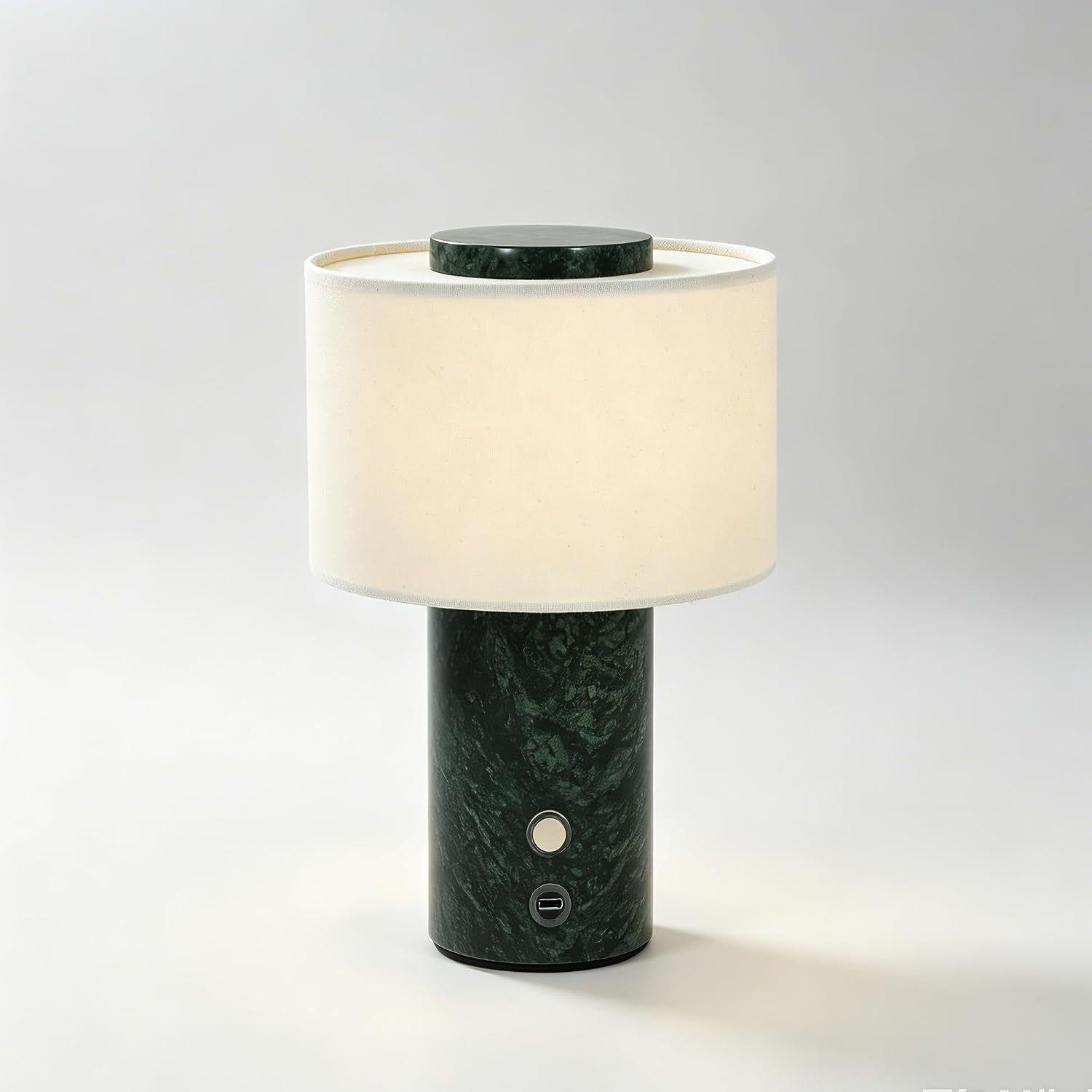 Marmor-Tischlampe mit Touchschalter