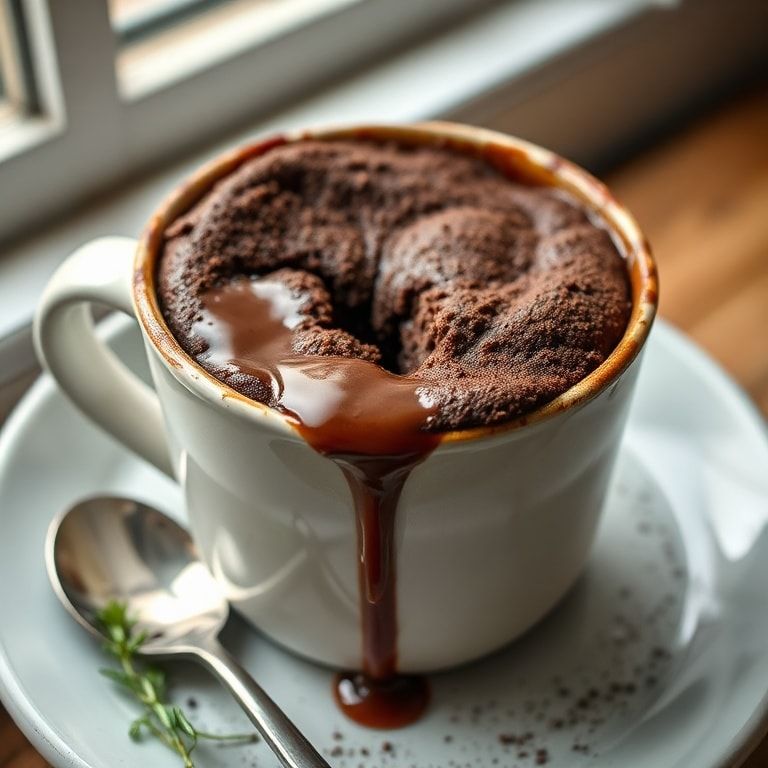 Easy Chocolate Lava Mug Cake Ready in Minutes – Quick, Melt‑y Treat in a Mug finished
