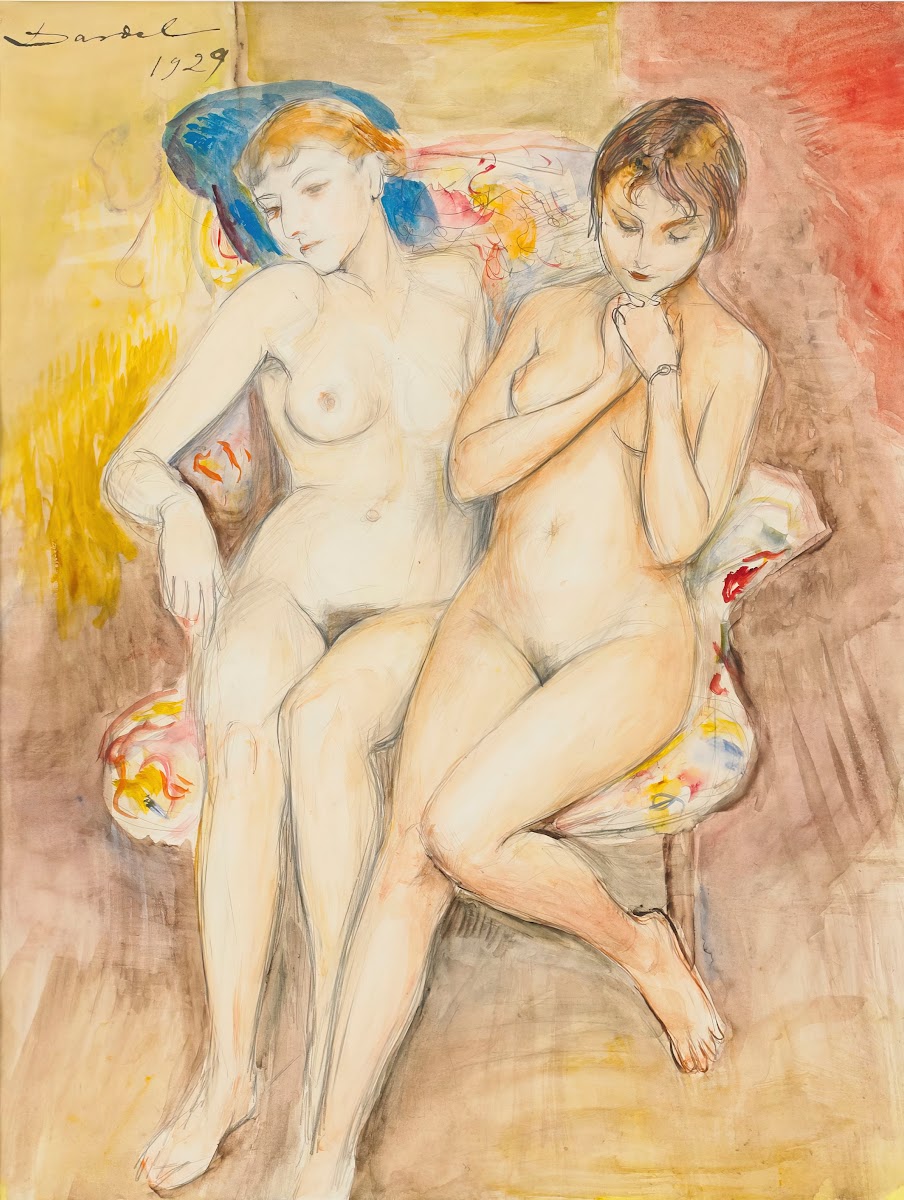 Two girls in a chair 1929