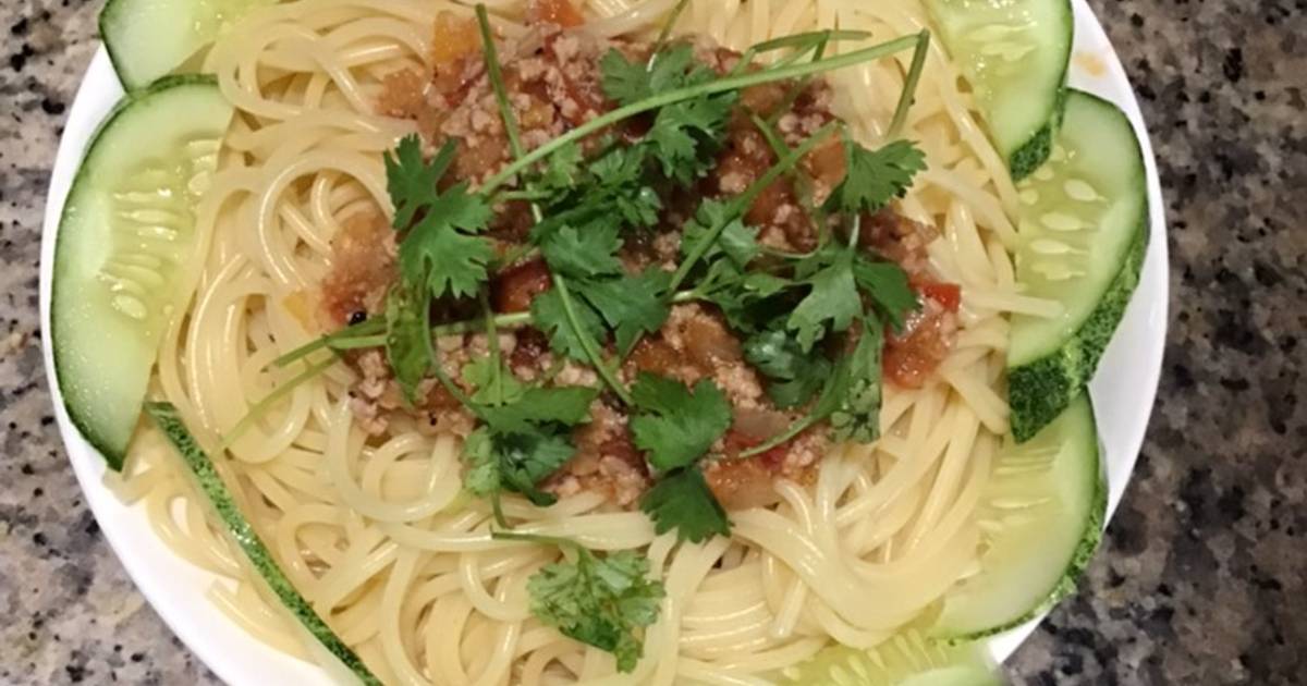 Mỳ Ý sốt bò bằm