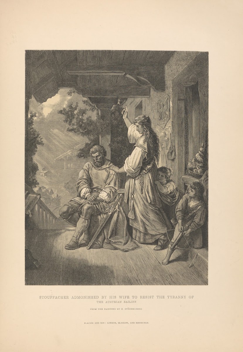 E Stuckelberg  Stouffacher Admonished by his Wife 1881