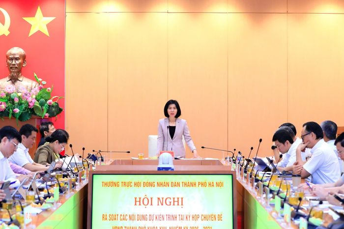 Rà soát nội dung dự kiến trình kỳ họp chuyên đề HĐND thành phố - Đài Phát thanh và truyền hình Hà Nội