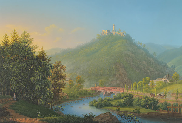 View of Kynsburg over the Weistritz River Valley in Silesia late 18th19th centur