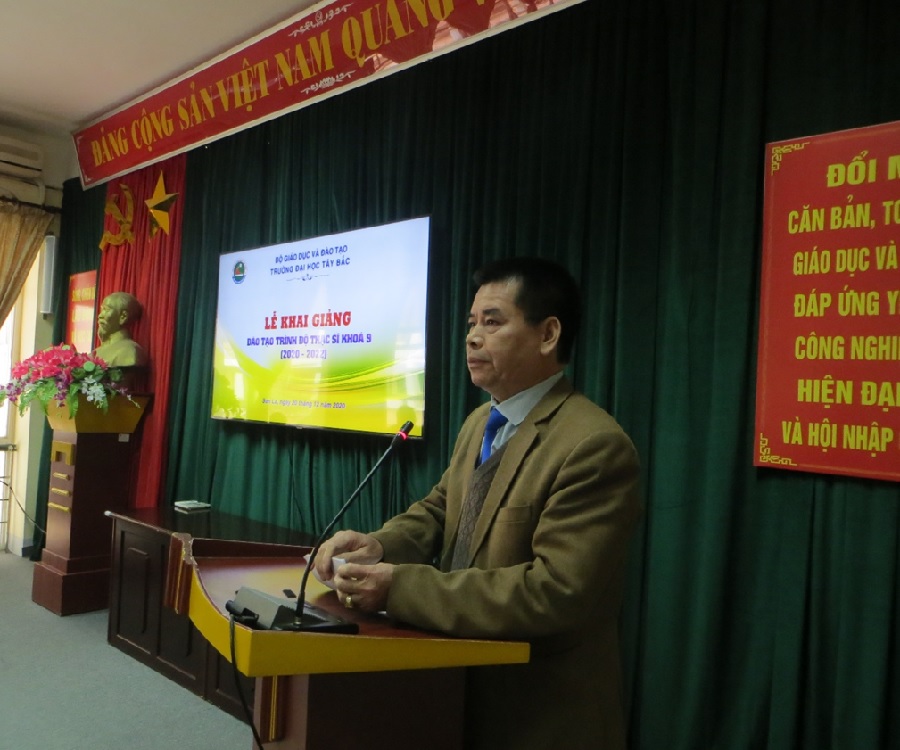 Lễ Khai giảng đào tạo trình độ Thạc sĩ khóa 9 (niên khóa 2020 - 2022) tại Trường Đại học Tây Bắc