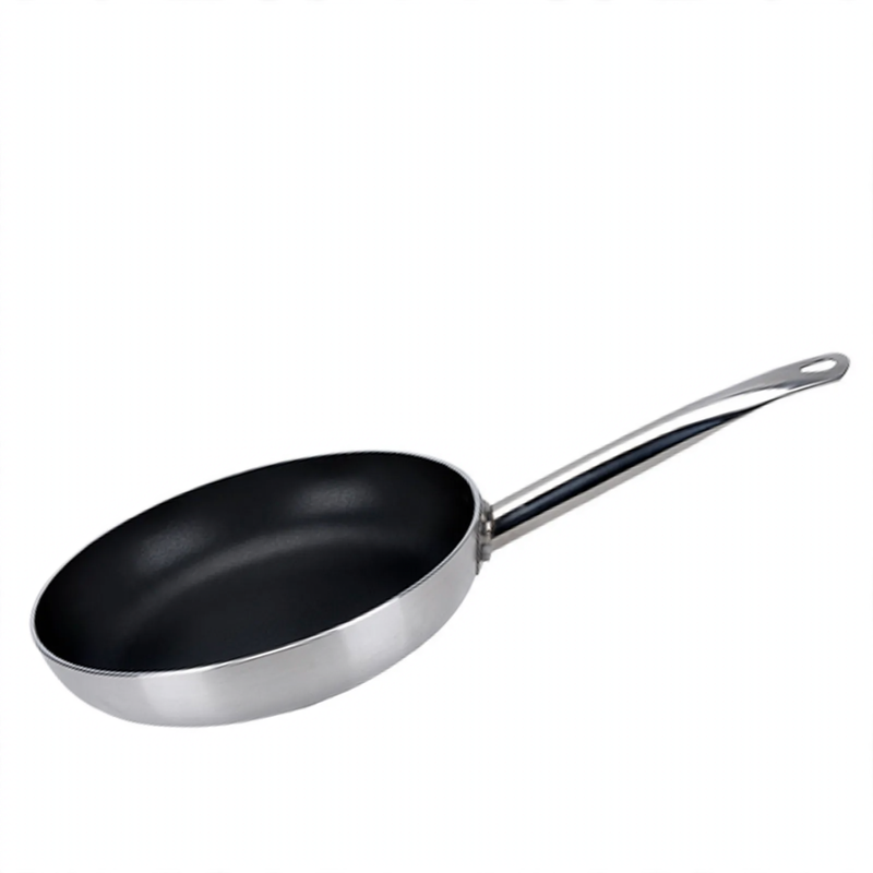 Aluminum frying pan with detachable handle