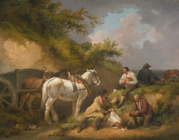 The labourers rest