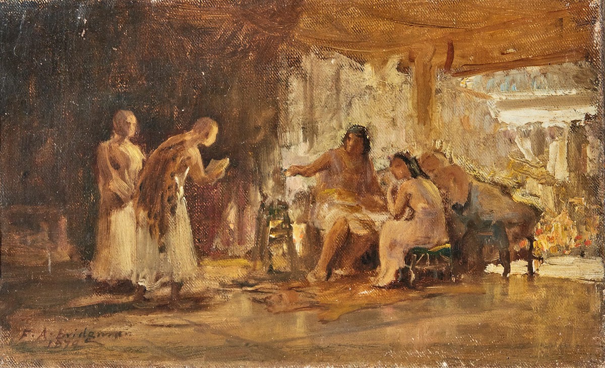 Study Of A Group In An Interior 1879