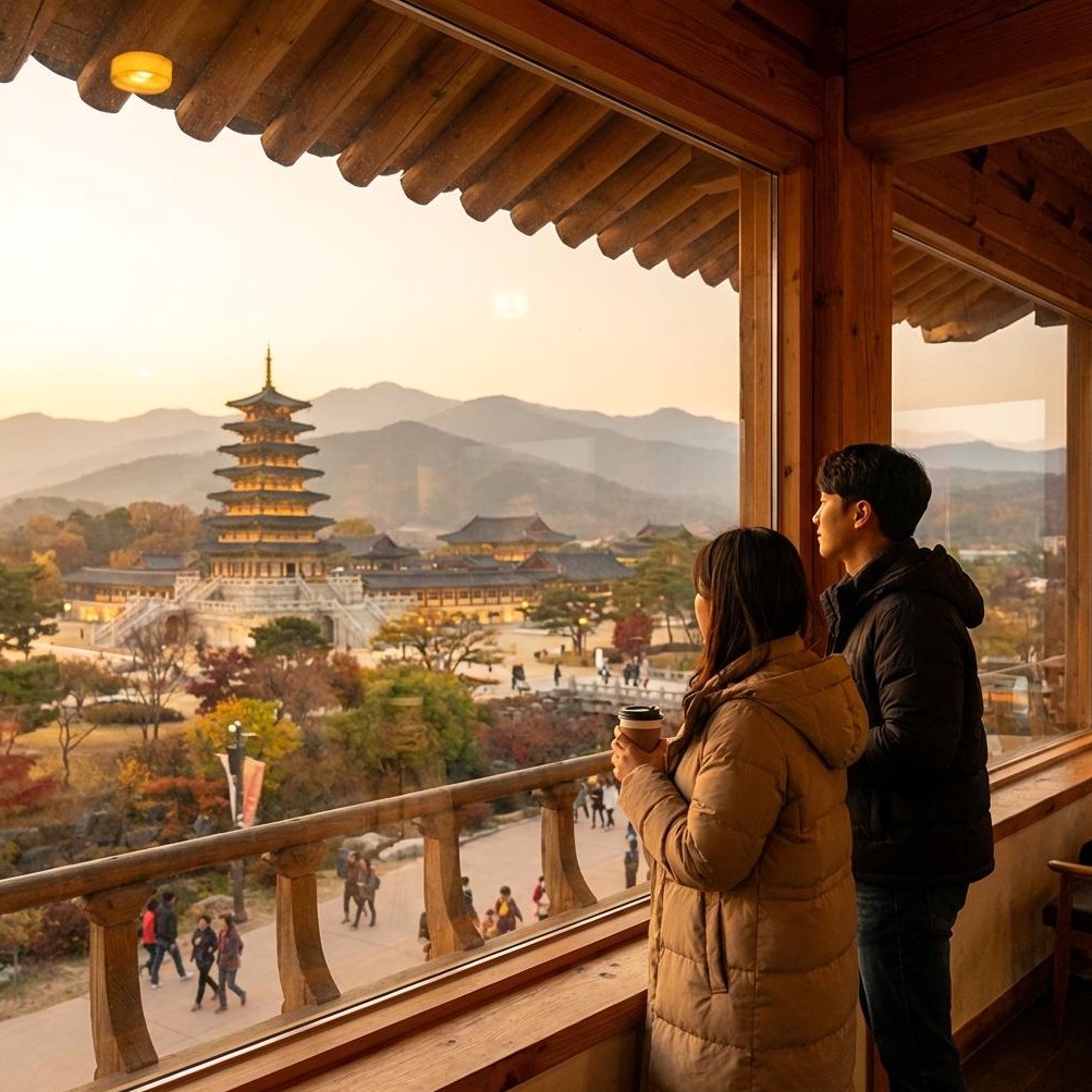 경주 황룡원 뷰 대형카페: 실속 천군복합공간 탐방