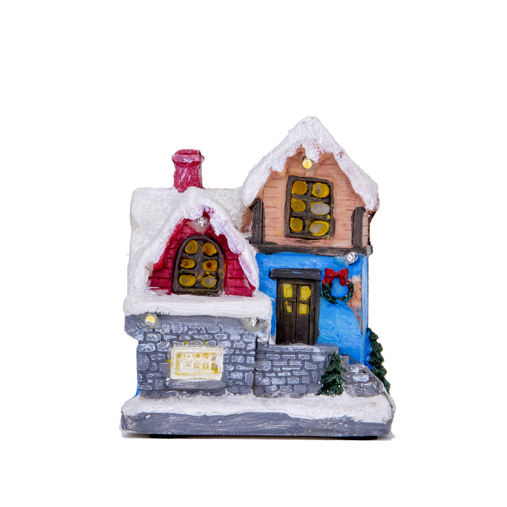 Illuminated Christmas House with LED Light