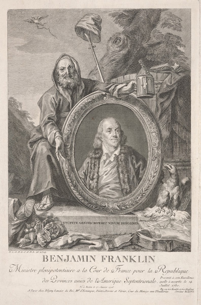 Benjamin Franklin Minister Plenipotentiary at the court of France to the Republi