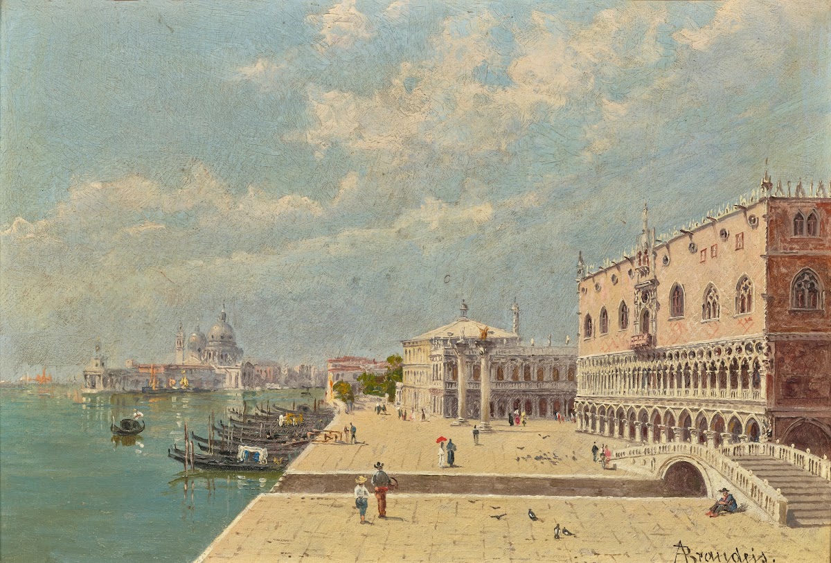 View of Venice The Palazzo Ducale The Piazzetta San Marco And The Basilica Santa